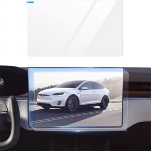 Tesla Model S/X 2022 2021 Screen Protector Matte Anti Glare Fingerprint Center Control Touchscreen Navigation Touch Tempered Glass Screen Protector